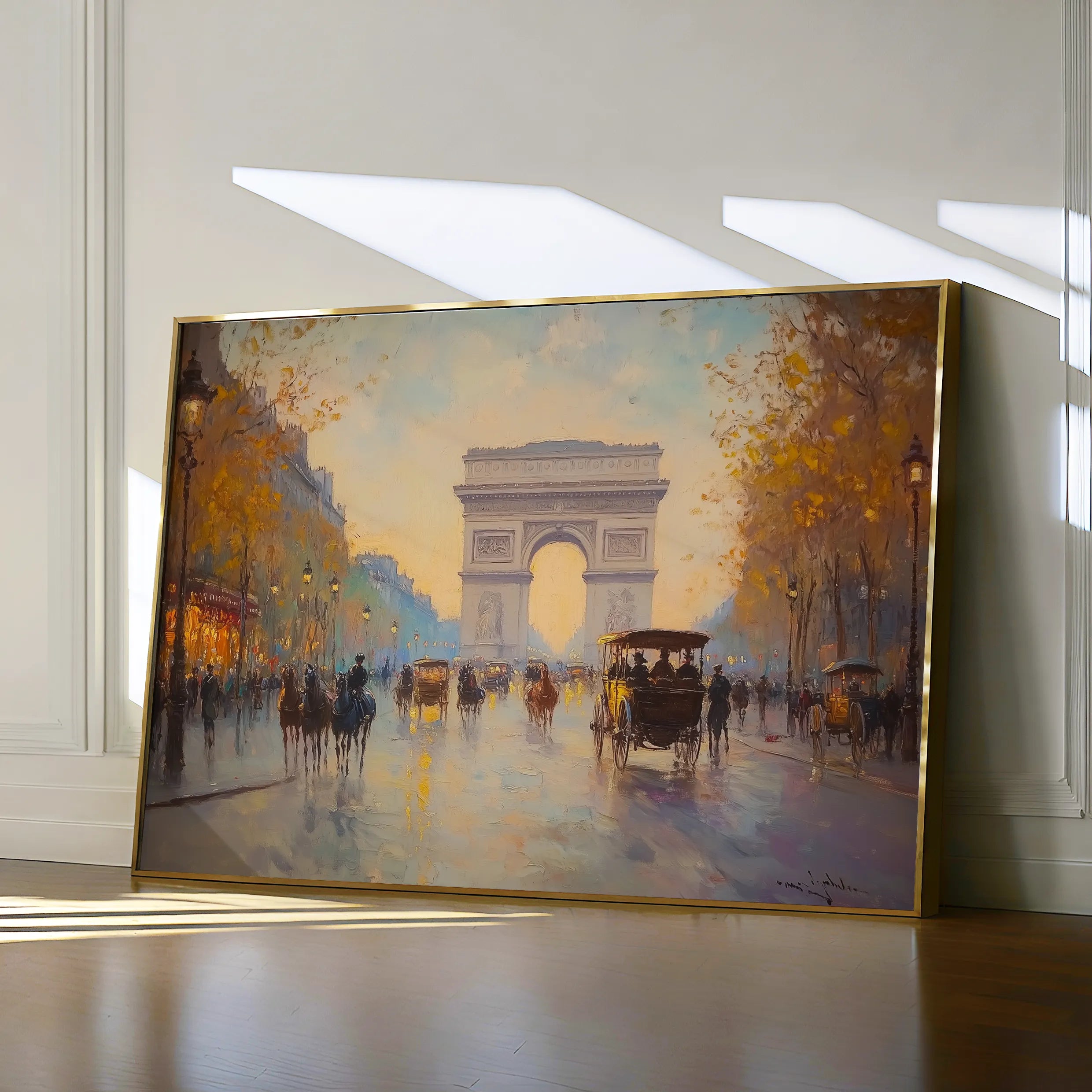 Landscape 242 Canvas Art 18" x 24" / 45 x 60 cm / Black