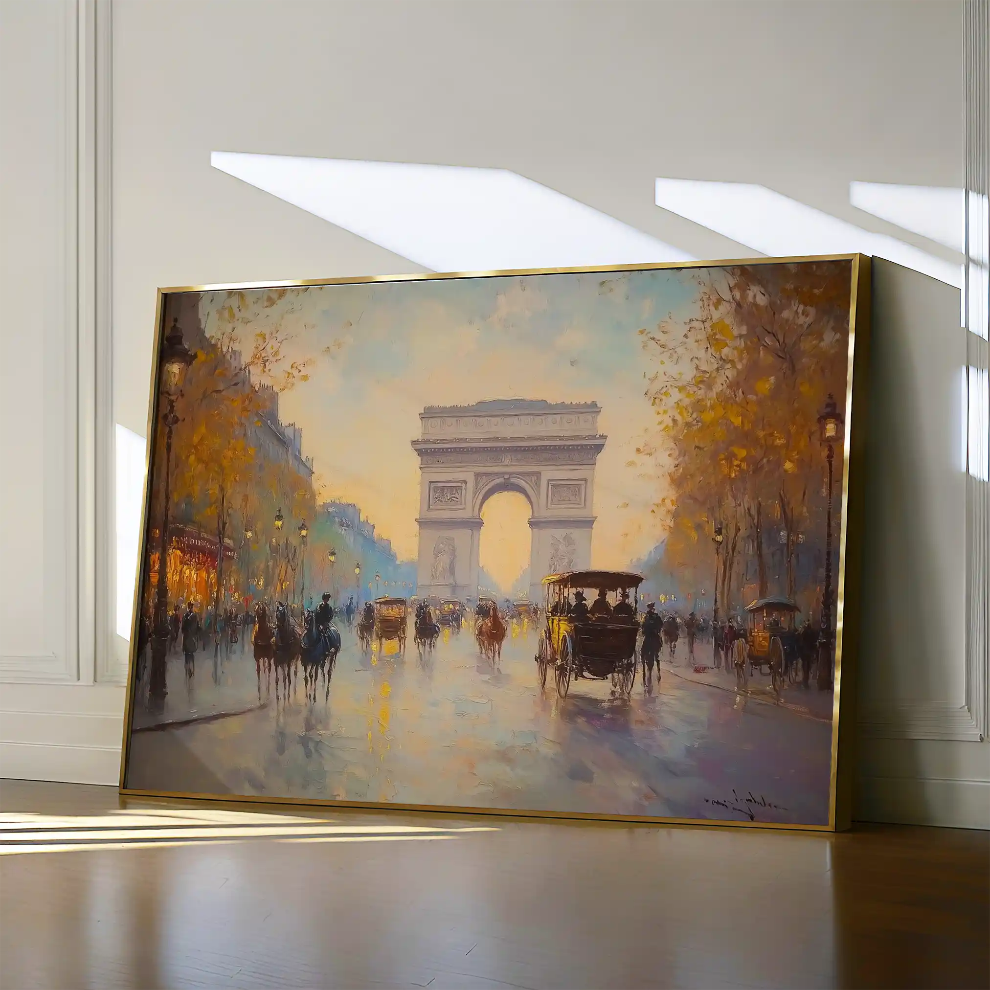 Landscape 242 Canvas Art 60 x 40 cm / Black