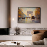 Landscape 242 Canvas Art 60 x 40 cm / Black