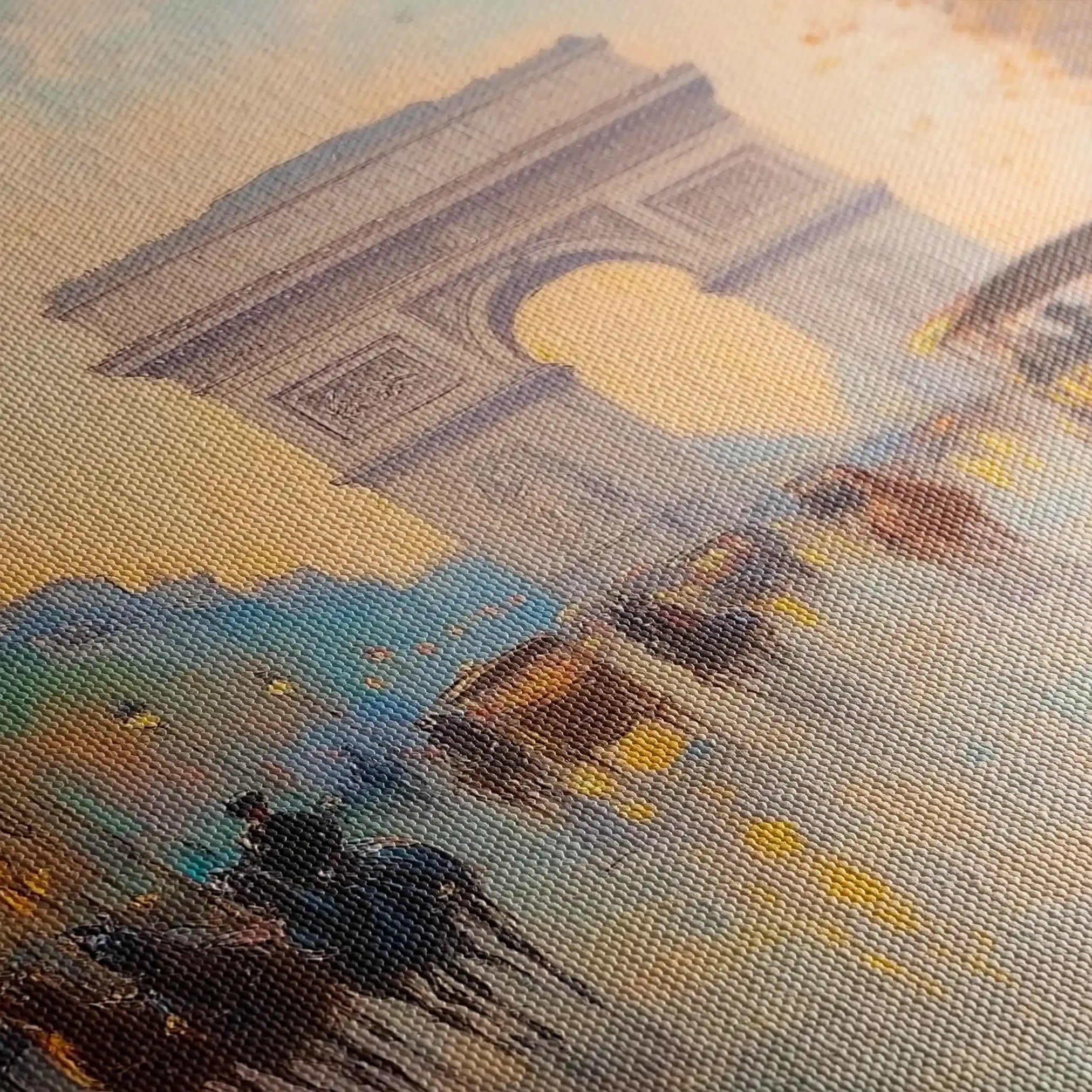 Landscape 242 Canvas Art 60 x 40 cm / Black