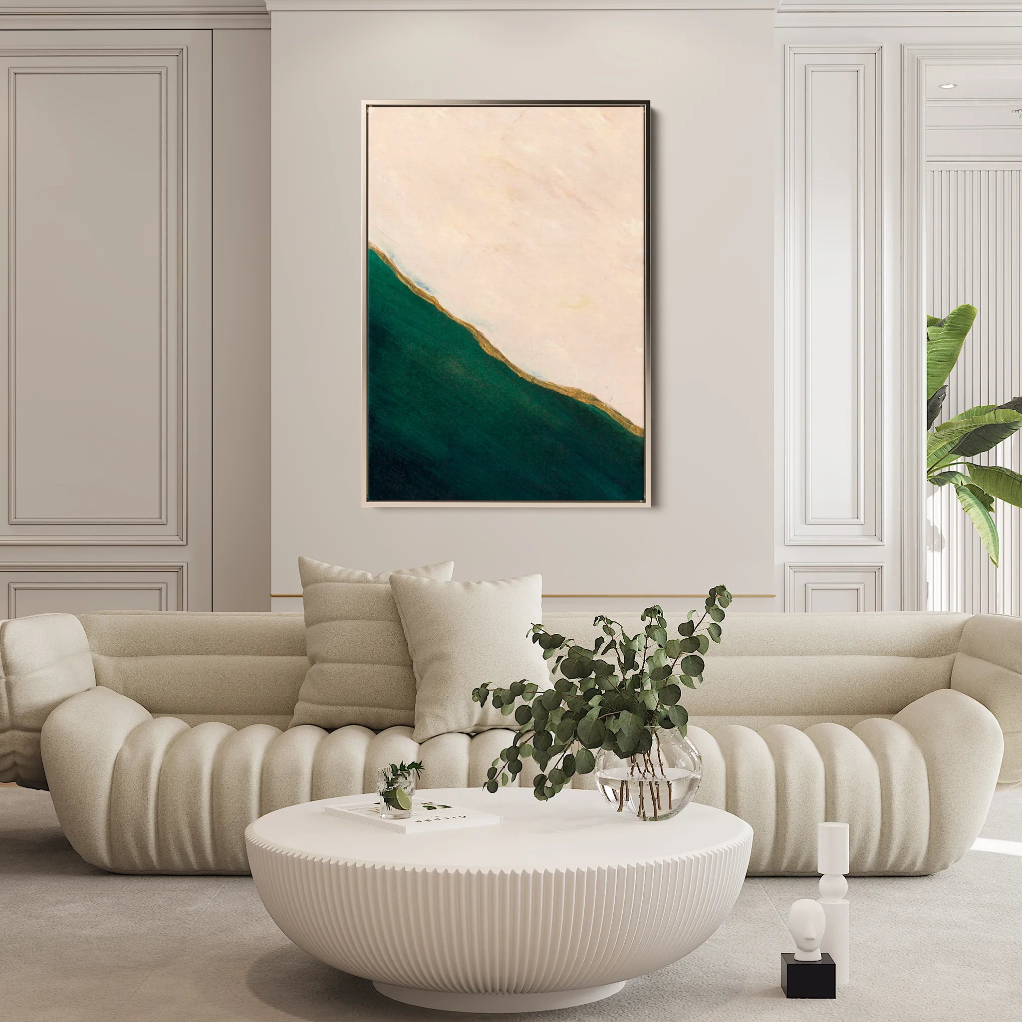 Abstract 243 Canvas Art 18" x 24" / 45 x 60 cm / Black