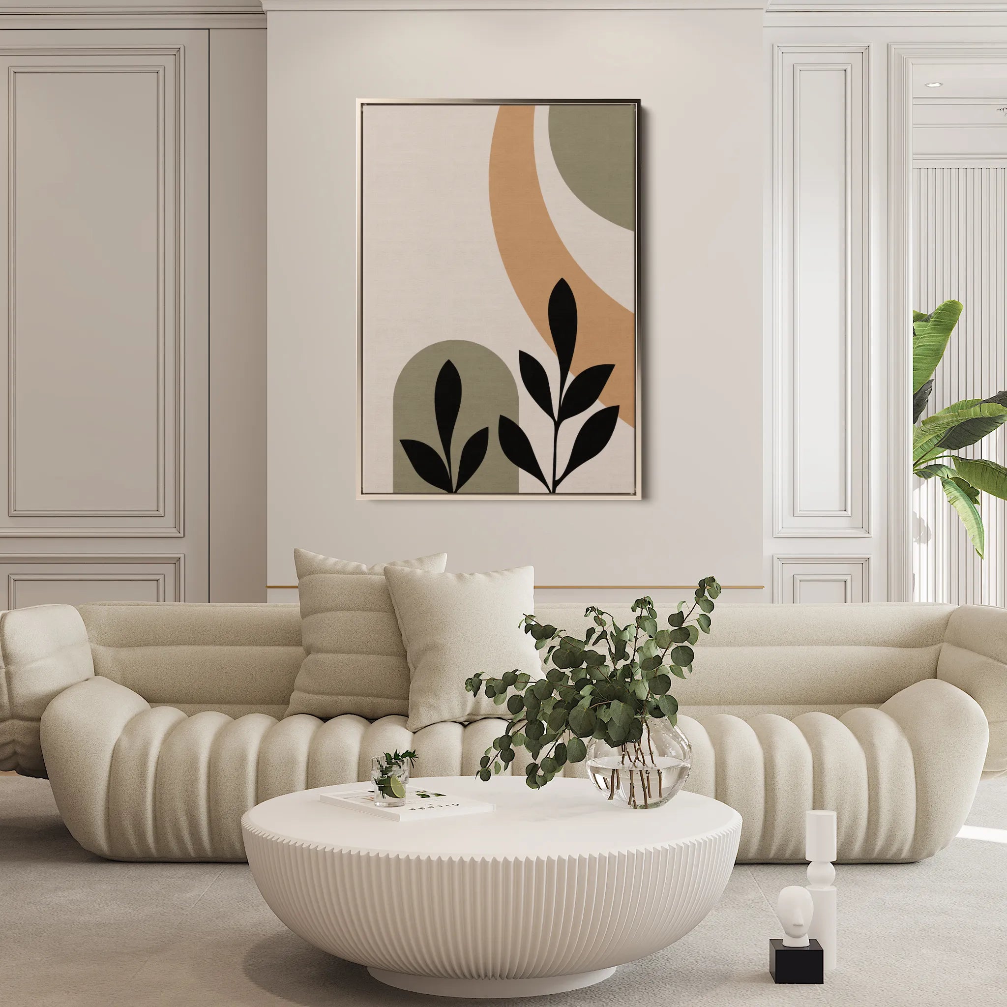 Boho 243 Canvas Art 18" x 24" / 45 x 60 cm / Black