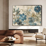 Floral 243 Canvas Art 60 x 40 cm / Black