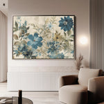 Floral 243 Canvas Art 60 x 40 cm / Black