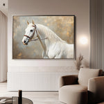 Horses 243 Canvas Art 18" x 24" / 45 x 60 cm / Black