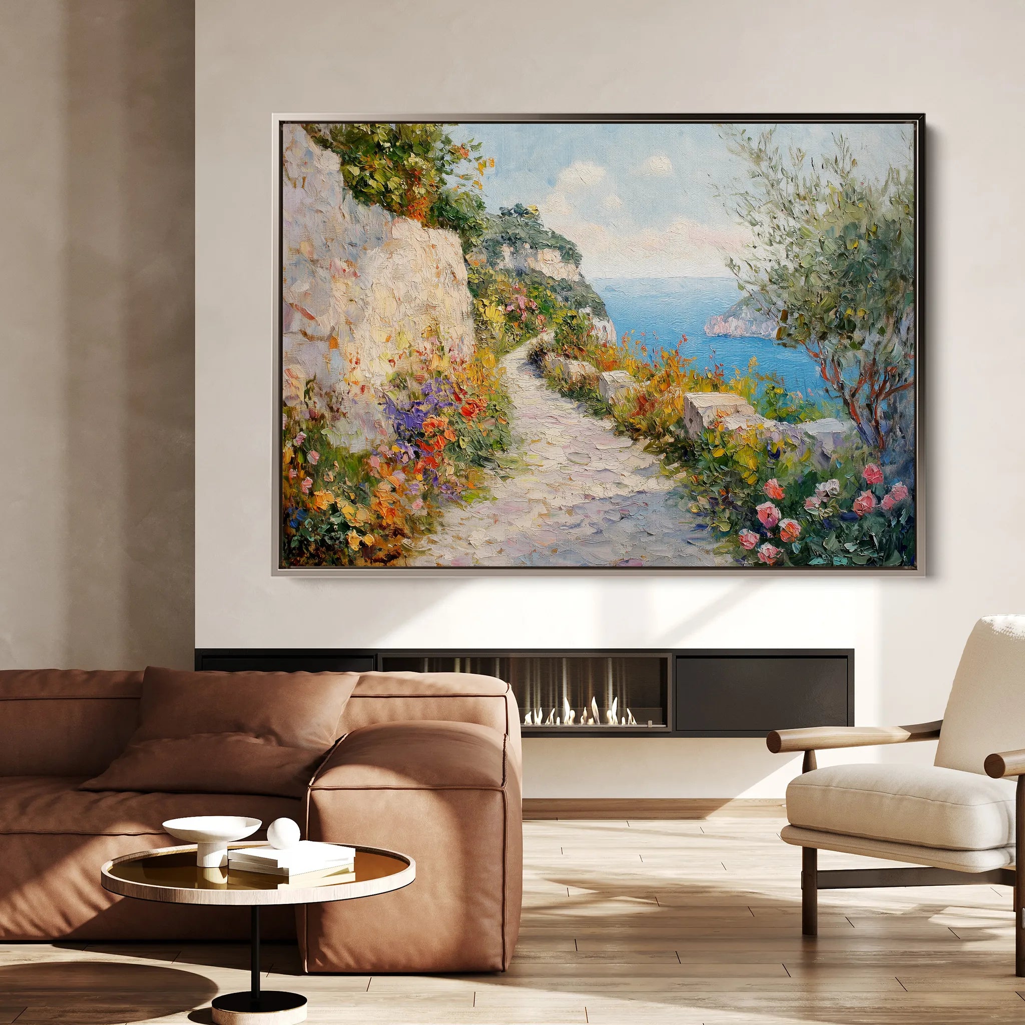 Landscape 243 Canvas Art 18" x 24" / 45 x 60 cm / Black
