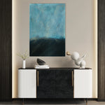 Abstract 244 Canvas Art 18" x 24" / 45 x 60 cm / Black