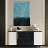Abstract 244 Canvas Art 18" x 24" / 45 x 60 cm / Black