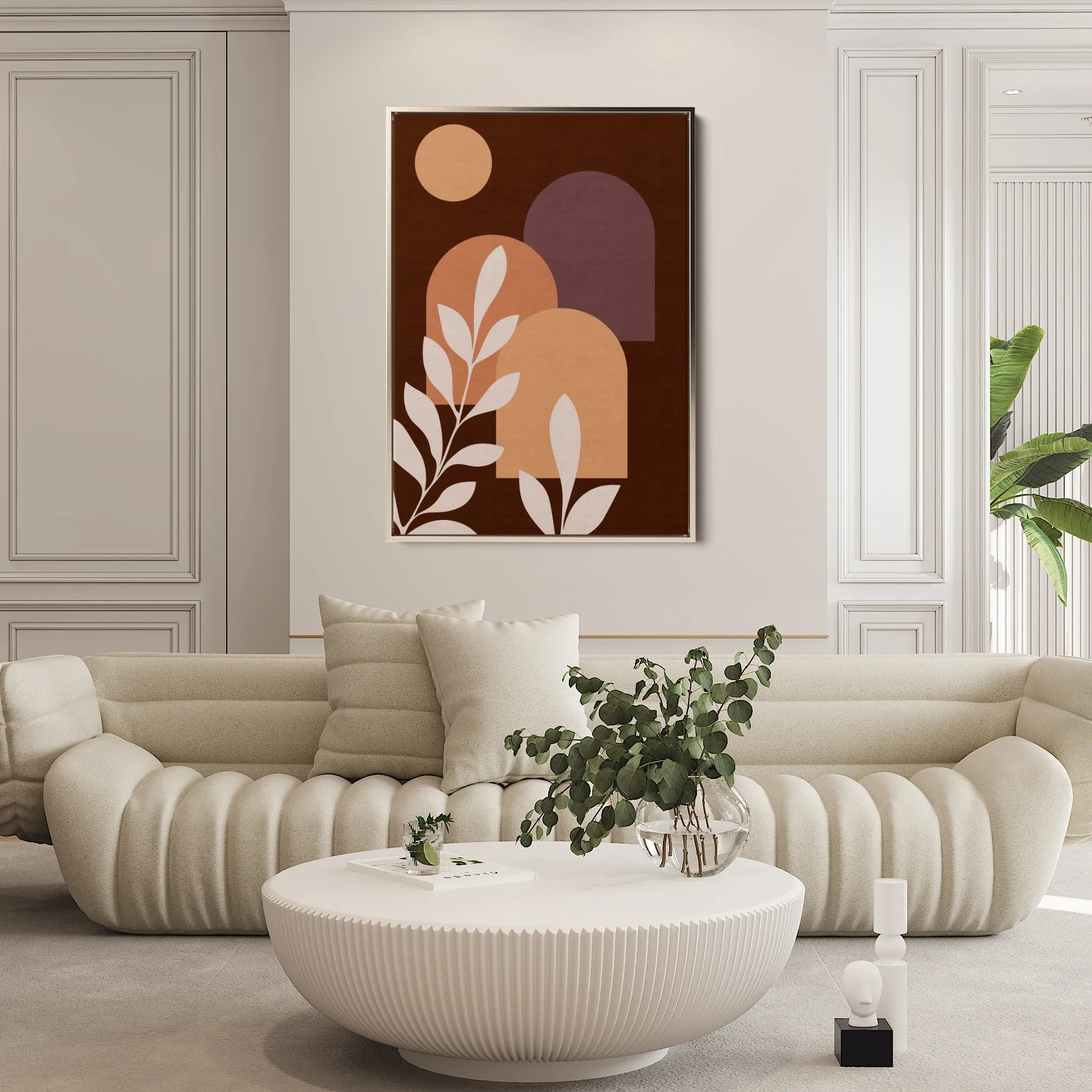 Boho 244 Canvas Art 18" x 24" / 45 x 60 cm / Black