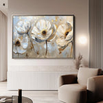 Floral 244 Canvas Art 60 x 40 cm / Black