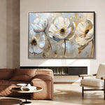 Floral 244 Canvas Art 60 x 40 cm / Black