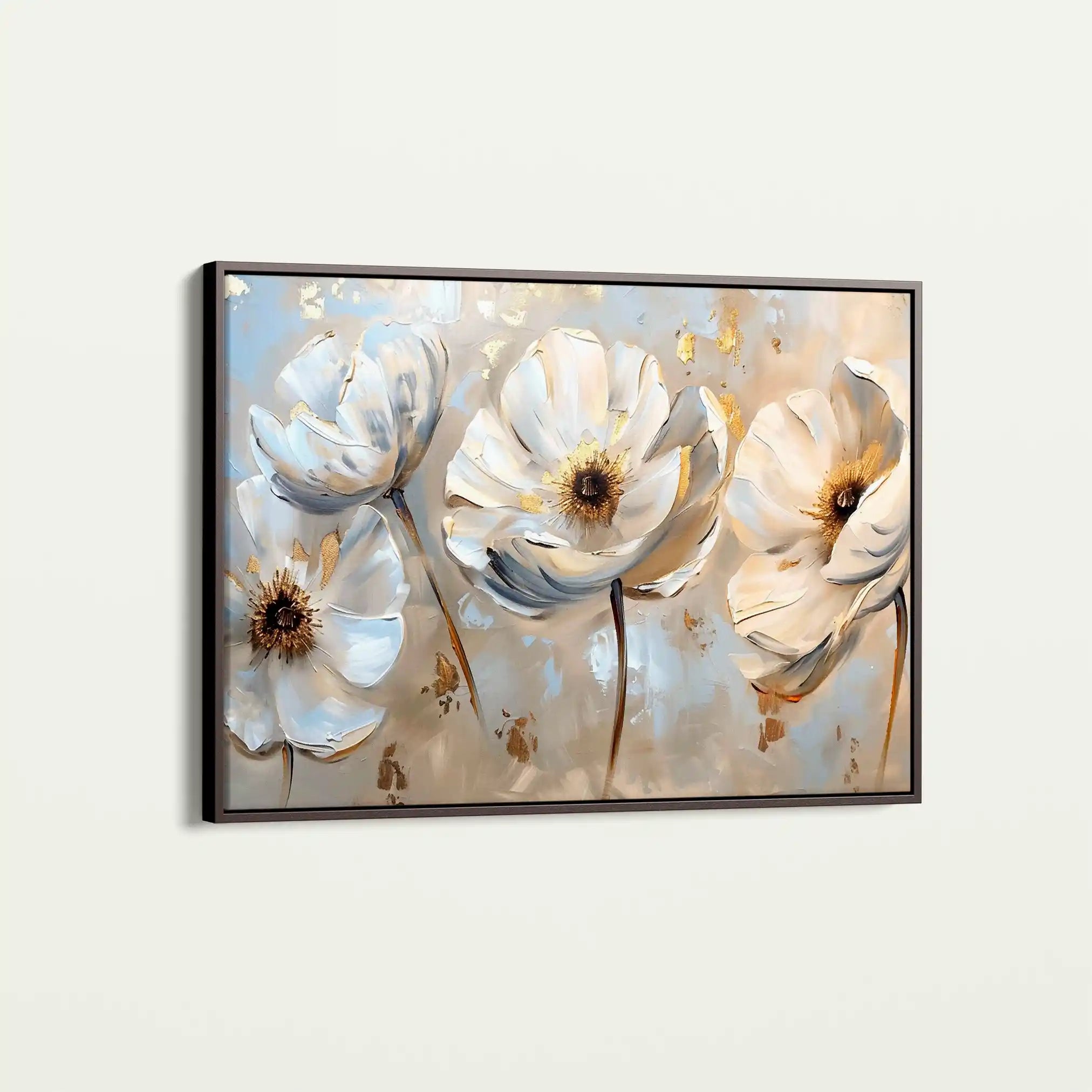 Floral 244 Canvas Art 60 x 40 cm / Black