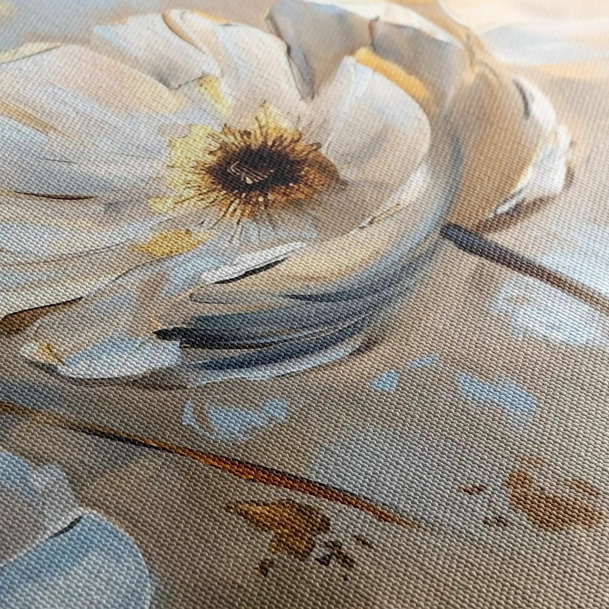 Floral 244 Canvas Art 60 x 40 cm / Black