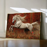 Horses 244 Canvas Art 18" x 24" / 45 x 60 cm / Black