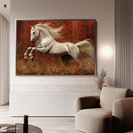 Horses 244 Canvas Art 18" x 24" / 45 x 60 cm / Black
