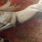 Horses 244 Canvas Art 18" x 24" / 45 x 60 cm / Black