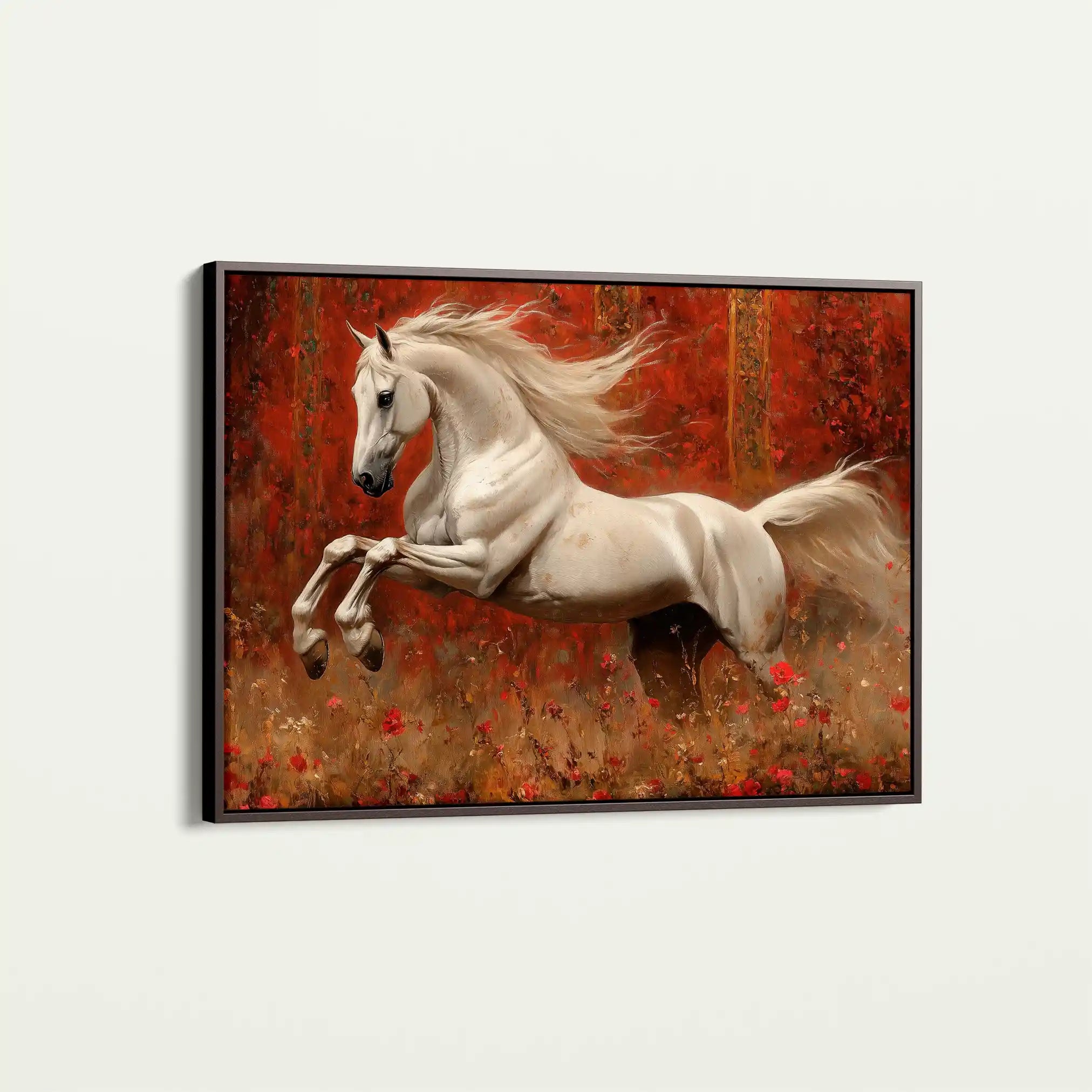 Horses 244 Canvas Art 60 x 40 cm / Black