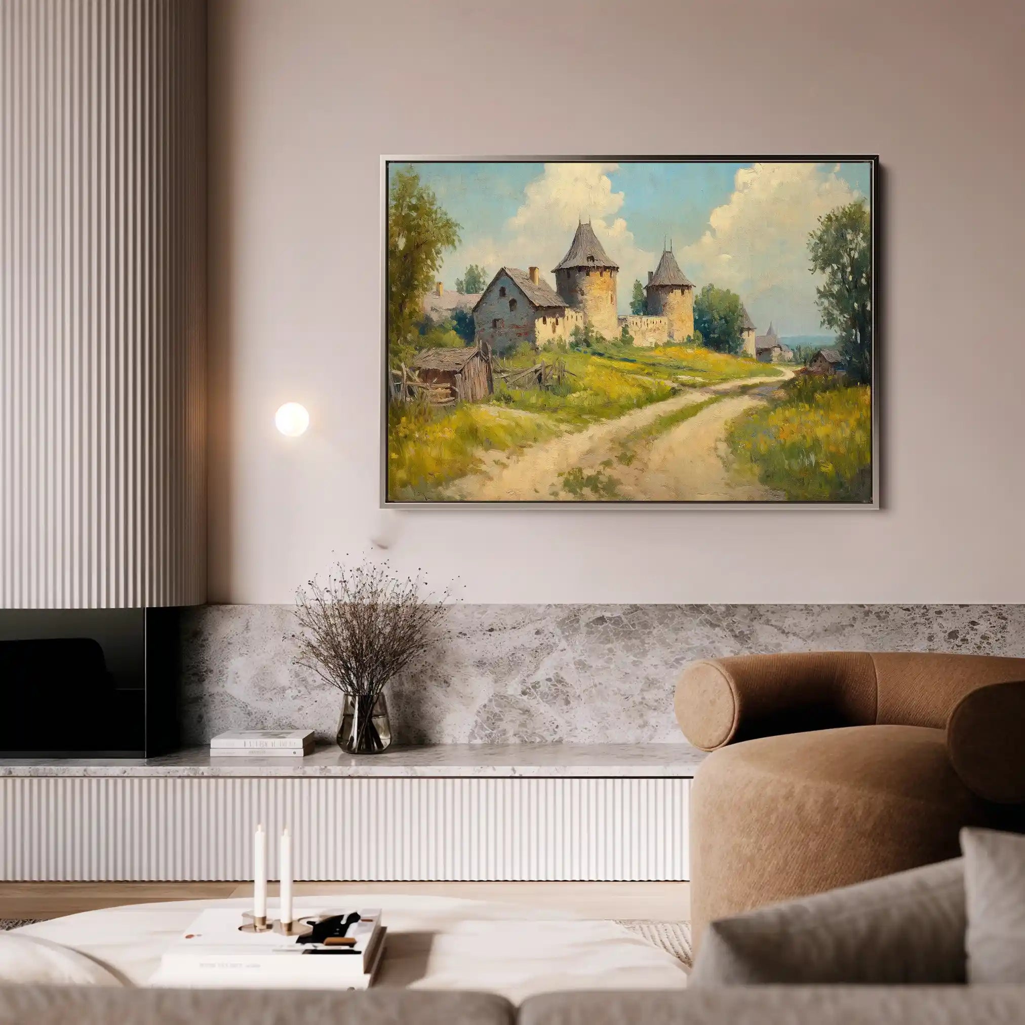 Landscape 244 Canvas Art 60 x 40 cm / Black