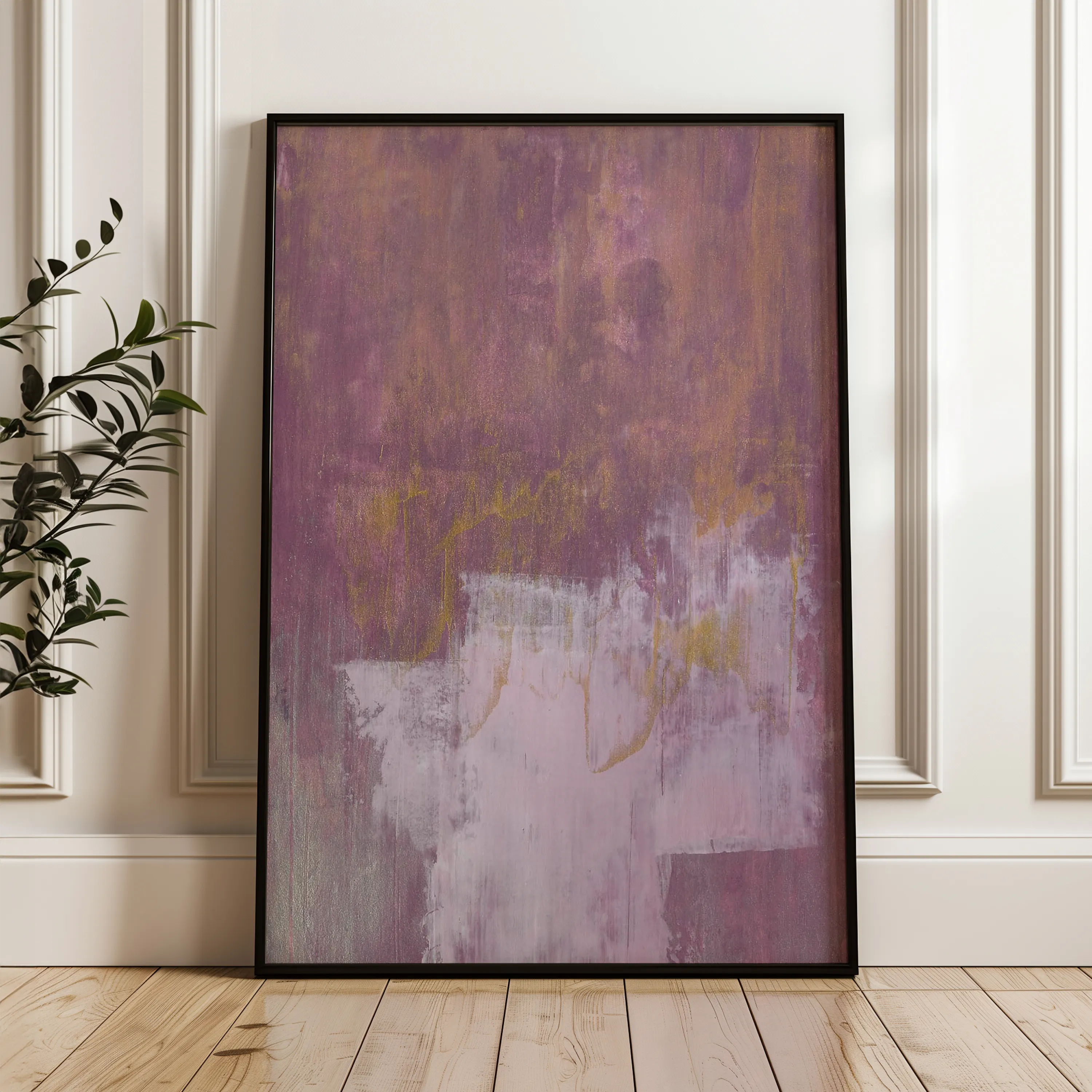 Abstract 245 Canvas Art 18" x 24" / 45 x 60 cm / Black