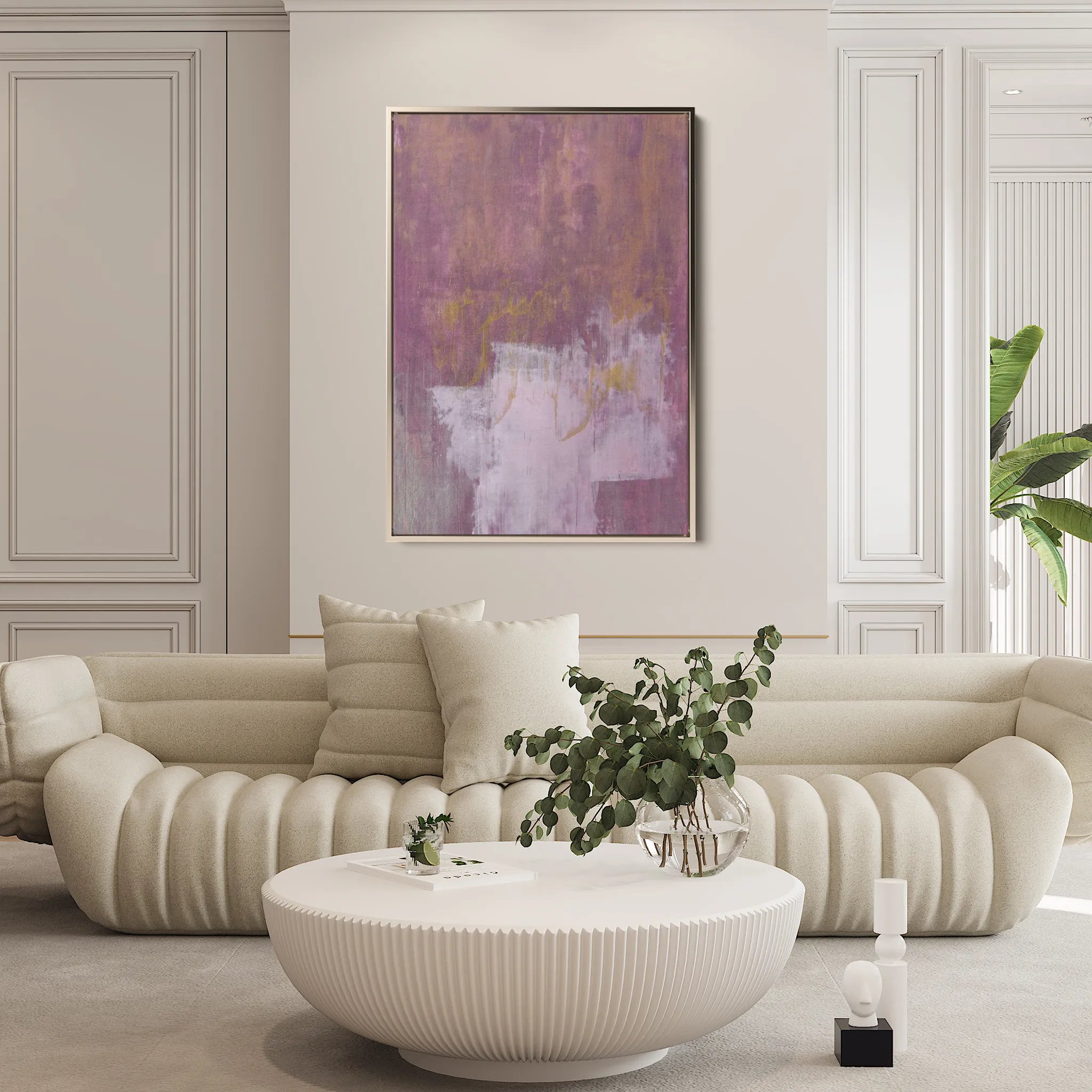 Abstract 245 Canvas Art 18" x 24" / 45 x 60 cm / Black