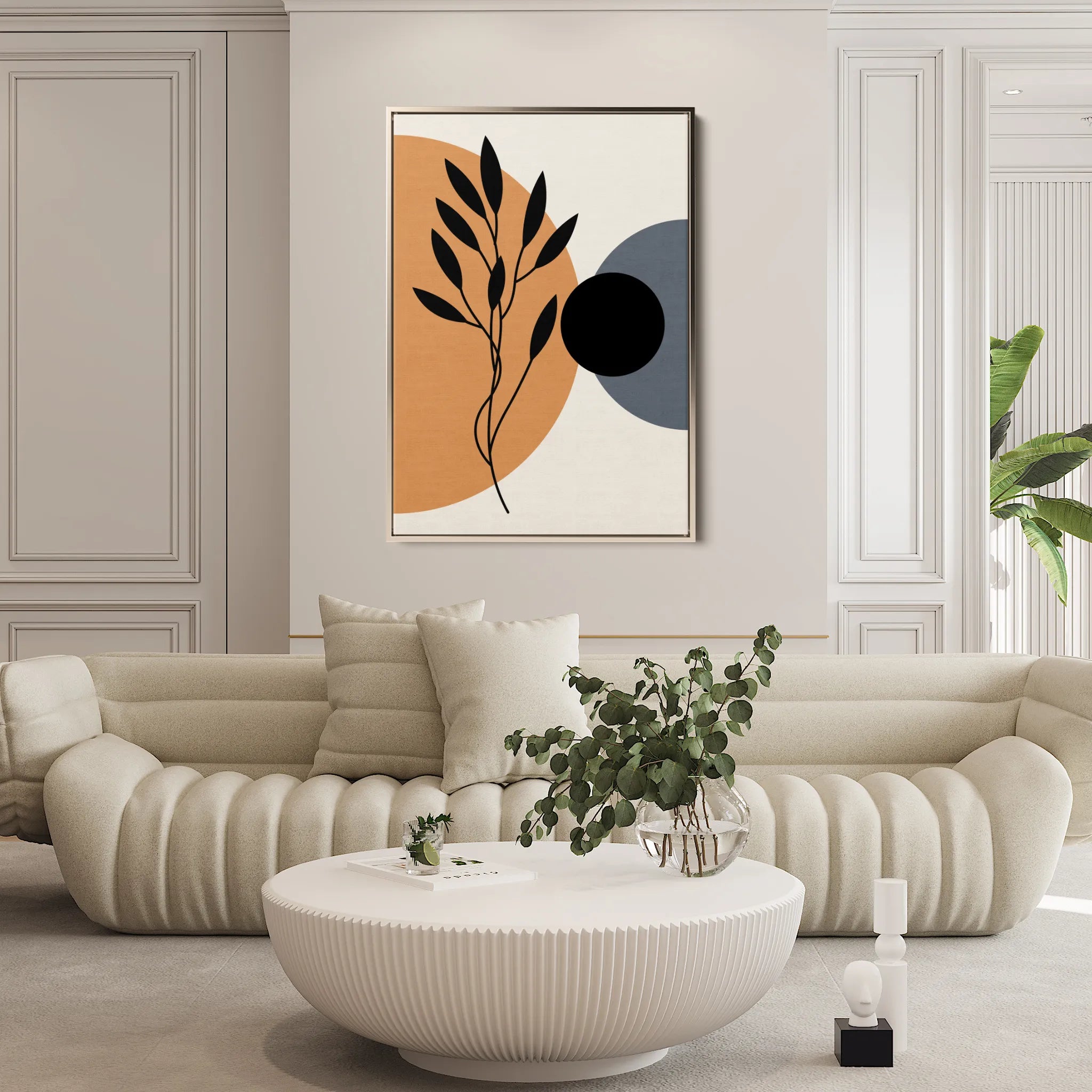 Boho 245 Canvas Art 18" x 24" / 45 x 60 cm / Black