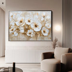 Floral 245 Canvas Art 60 x 40 cm / Black