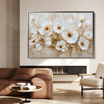 Floral 245 Canvas Art 60 x 40 cm / Black