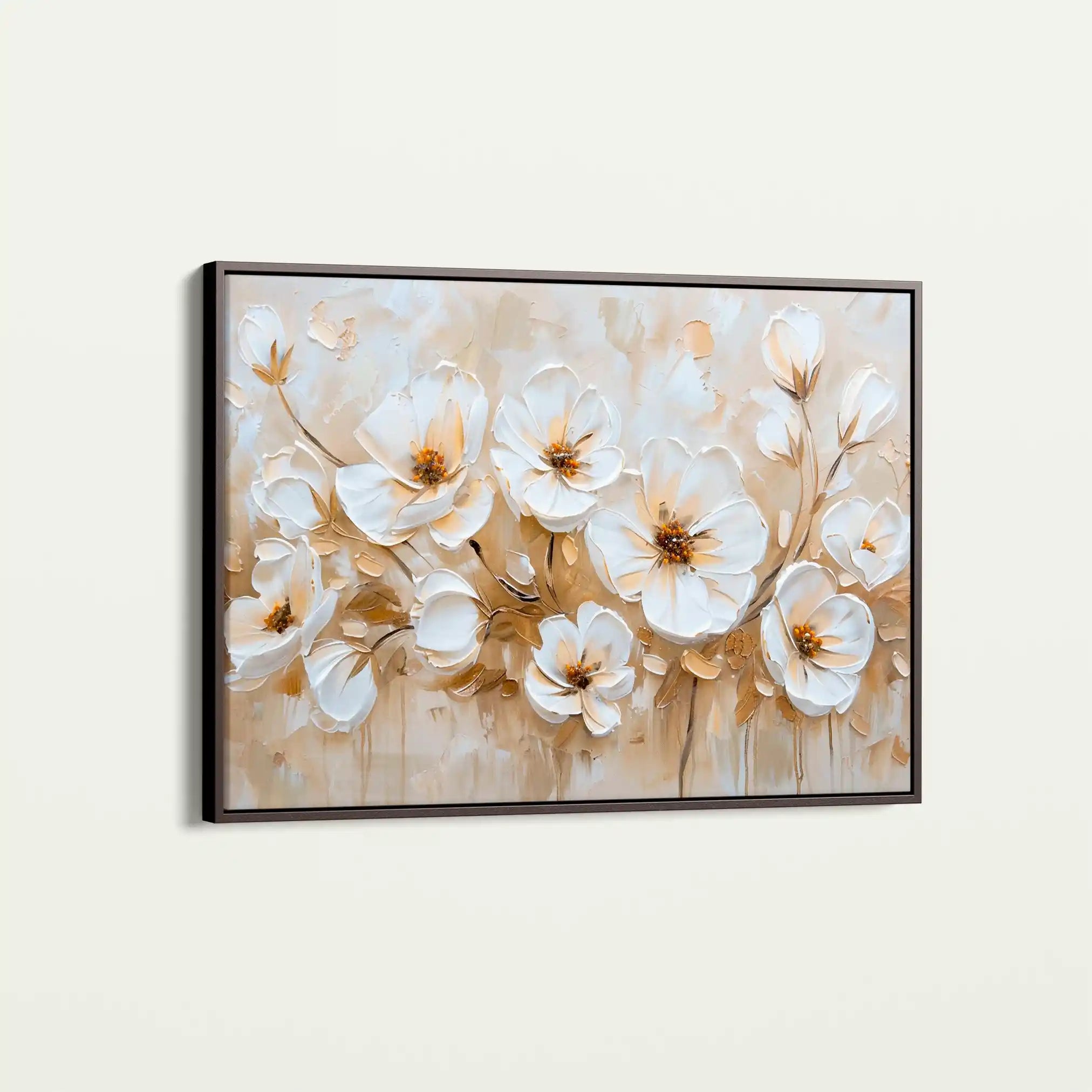 Floral 245 Canvas Art 60 x 40 cm / Black