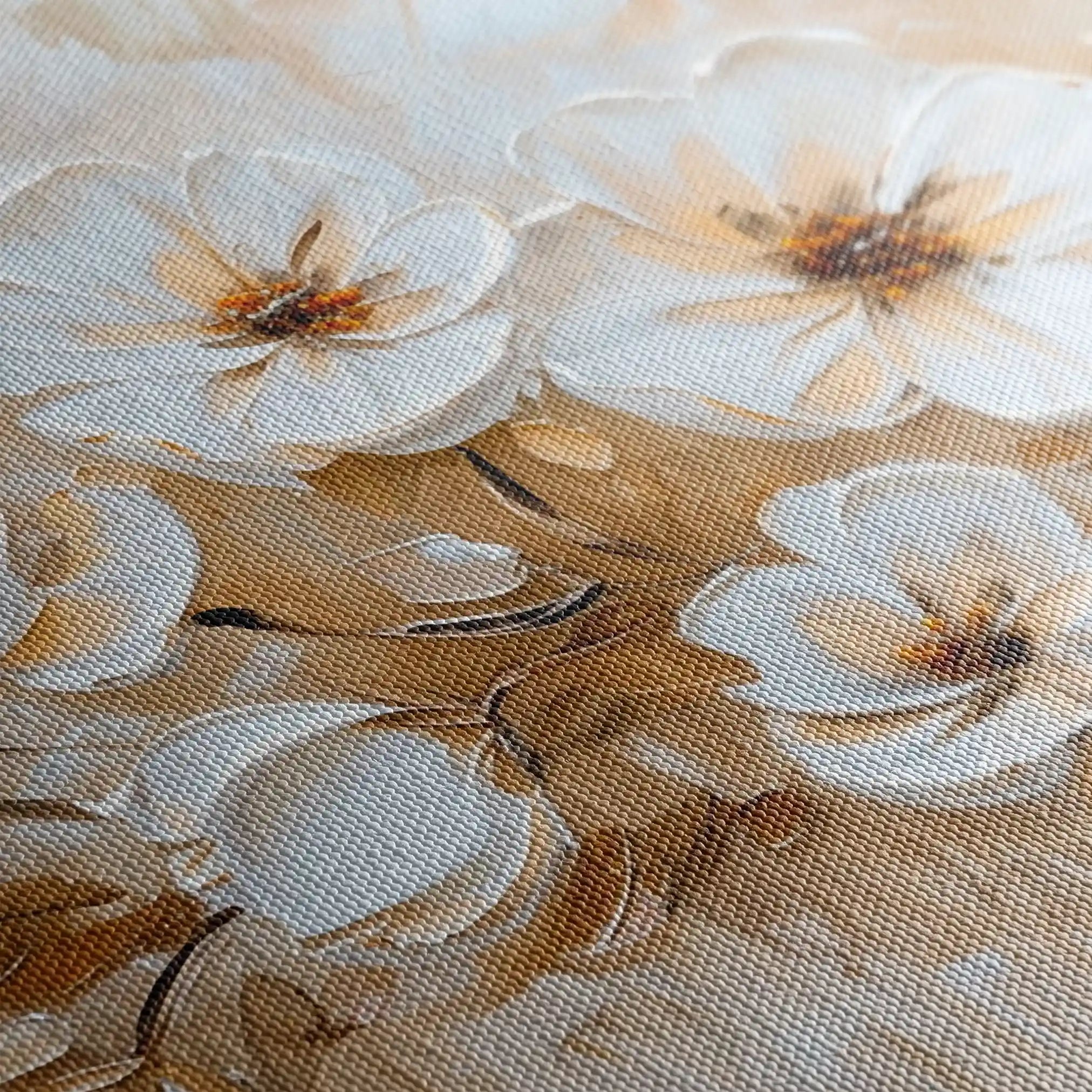 Floral 245 Canvas Art 60 x 40 cm / Black