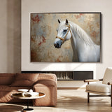 Horses 245 Canvas Art 18" x 24" / 45 x 60 cm / Black