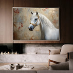 Horses 245 Canvas Art 18" x 24" / 45 x 60 cm / Black