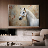Horses 245 Canvas Art 18" x 24" / 45 x 60 cm / Black