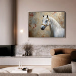 Horses 245 Canvas Art 60 x 40 cm / Black