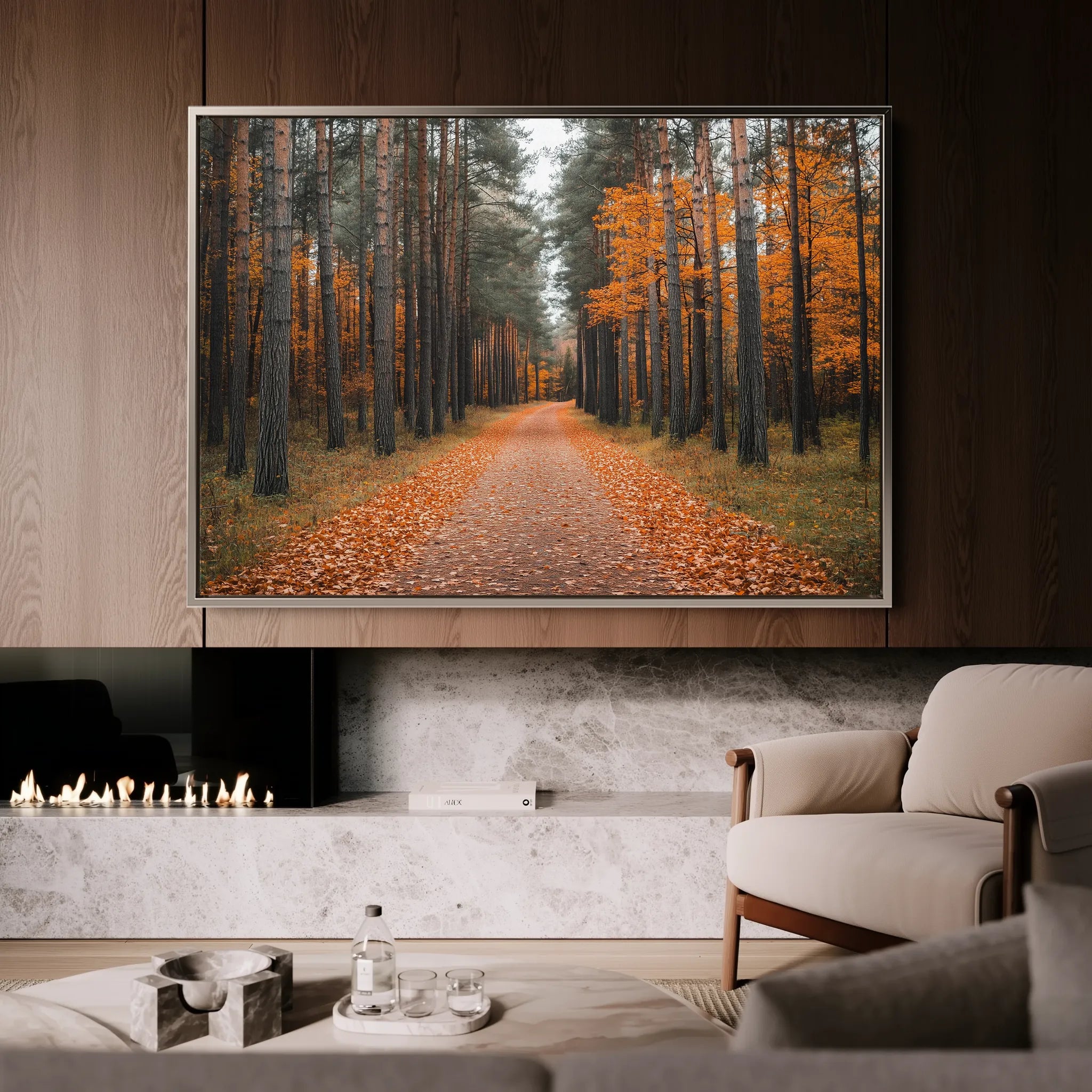Landscape 245 Canvas Art 18" x 24" / 45 x 60 cm / Black