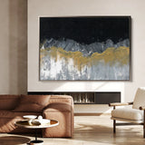 Abstract 246 Canvas Art 18" x 24" / 45 x 60 cm / Black