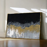 Abstract 246 Canvas Art 18" x 24" / 45 x 60 cm / Black