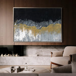 Abstract 246 Canvas Art 18" x 24" / 45 x 60 cm / Black