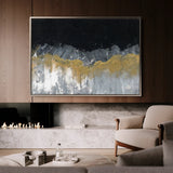 Abstract 246 Canvas Art 18" x 24" / 45 x 60 cm / Black