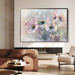 Floral 246 Canvas Art 18" x 24" / 45 x 60 cm / Black