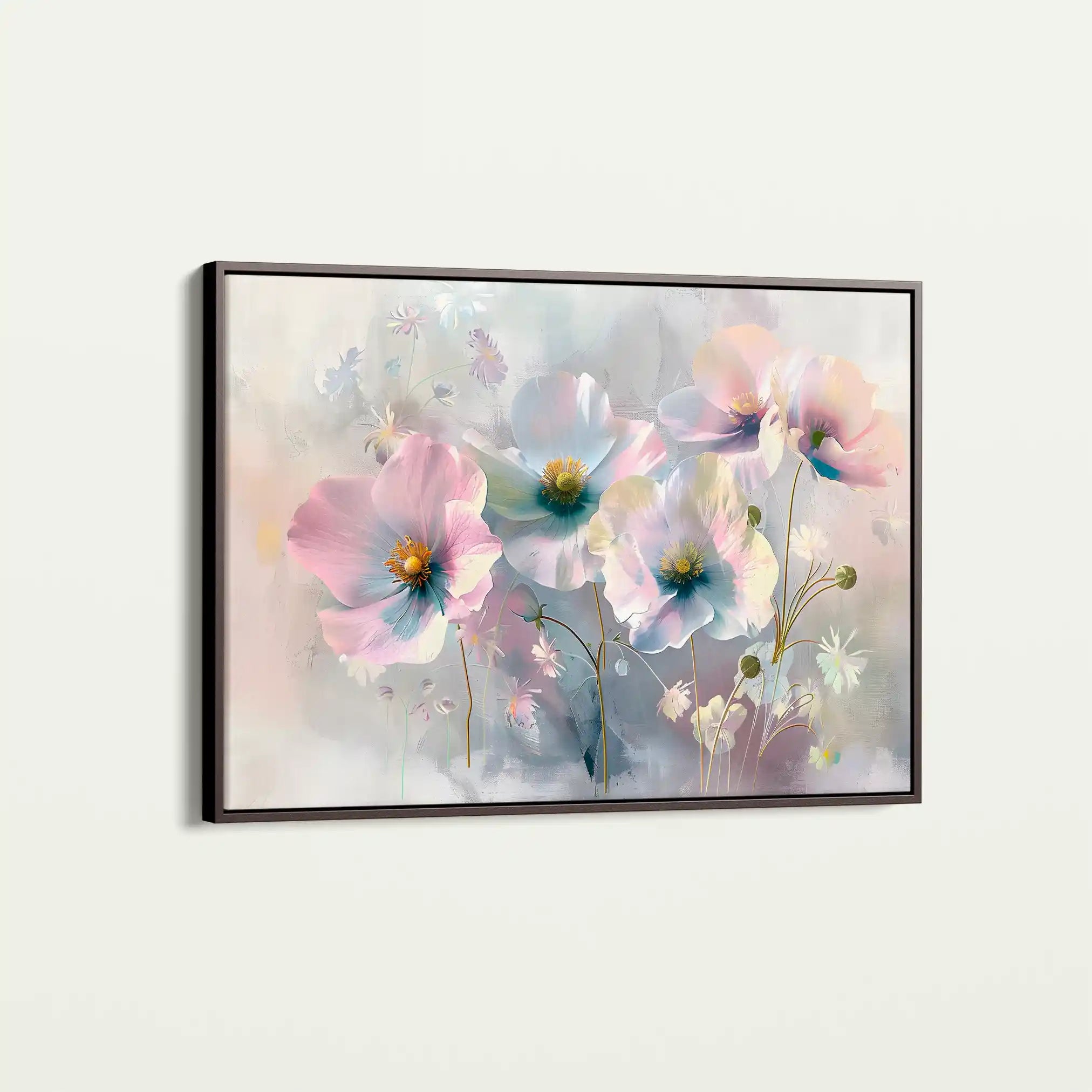 Floral 246 Canvas Art 60 x 40 cm / Black