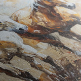 Horses 246 Canvas Art 18" x 24" / 45 x 60 cm / Black