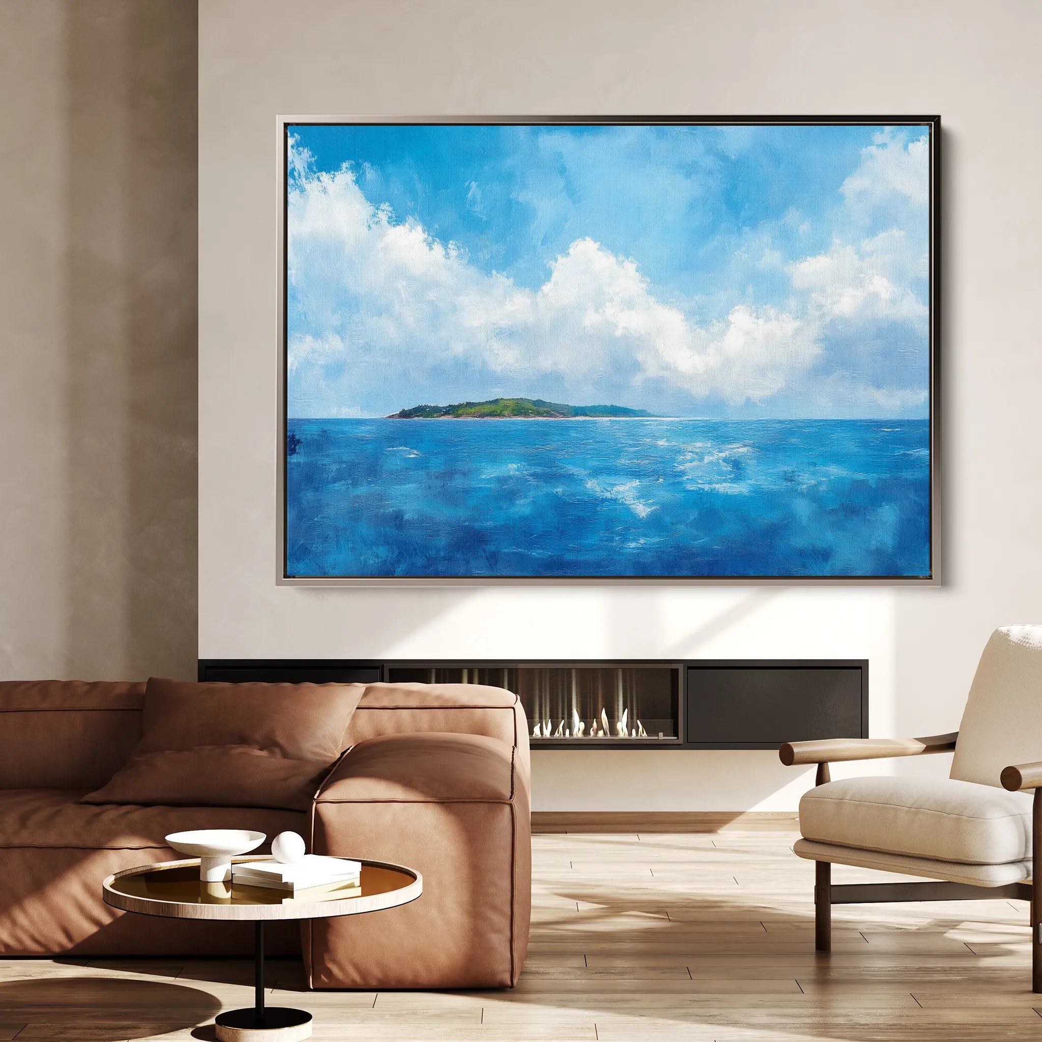 Landscape 246 Canvas Art 18" x 24" / 45 x 60 cm / Black