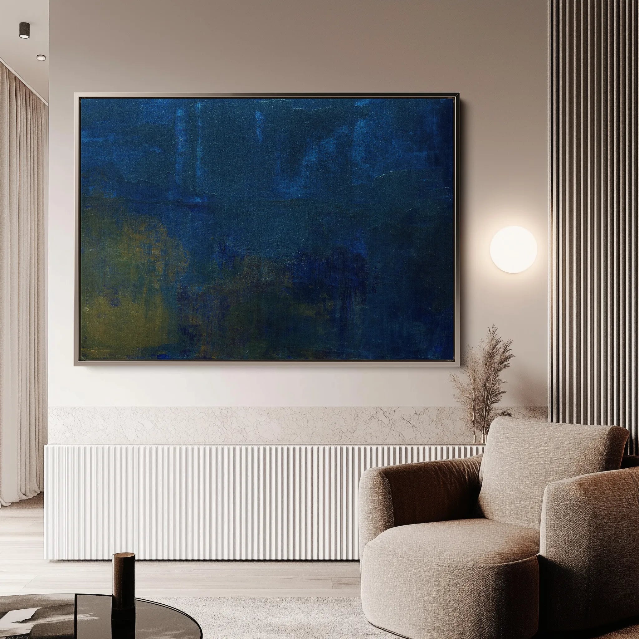Abstract 247 Canvas Art 18" x 24" / 45 x 60 cm / Black