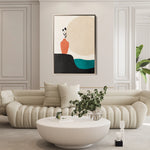 Boho 247 Canvas Art 18" x 24" / 45 x 60 cm / Black
