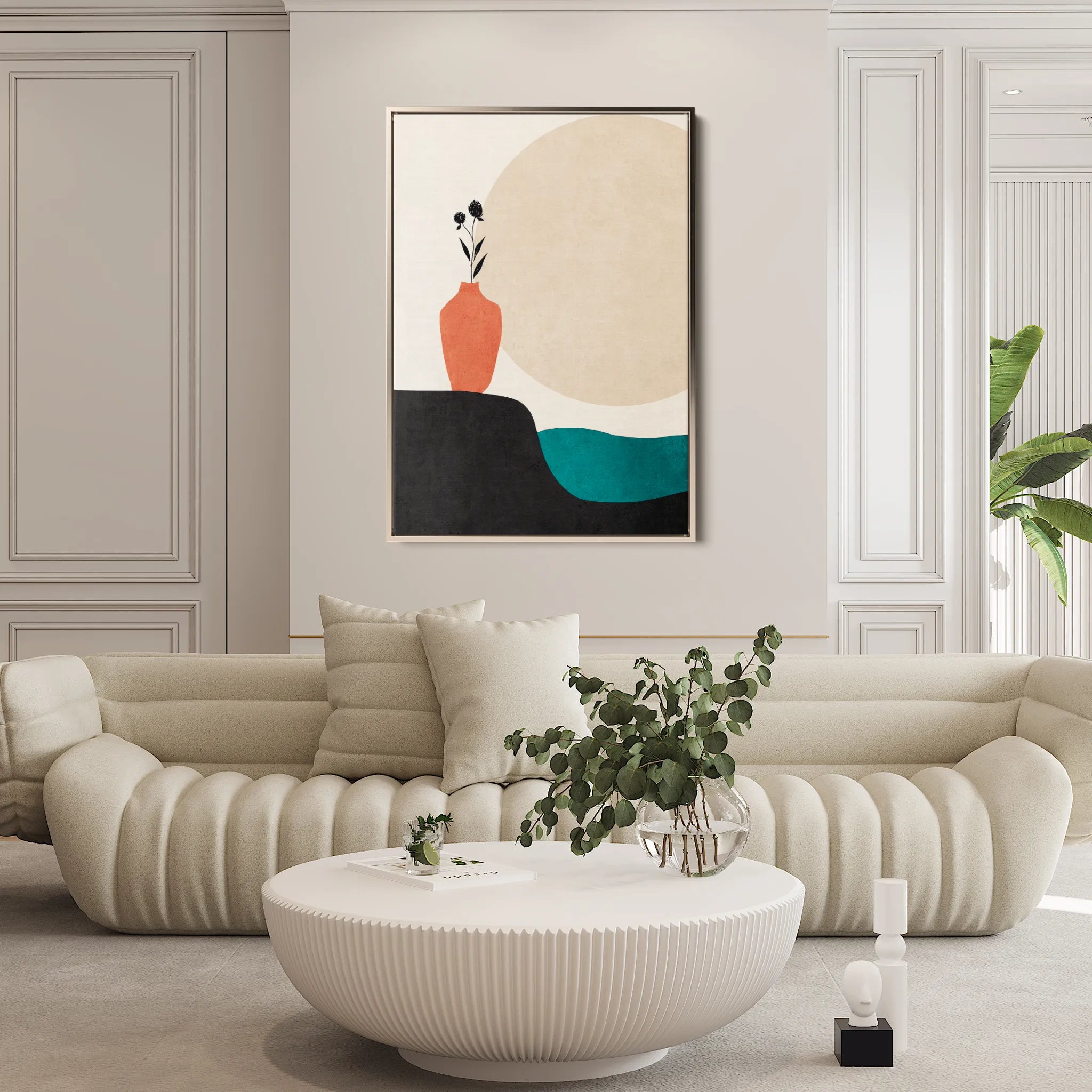 Boho 247 Canvas Art 18" x 24" / 45 x 60 cm / Black