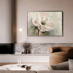 Floral 247 Canvas Art 18" x 24" / 45 x 60 cm / Black