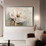 Floral 247 Canvas Art 60 x 40 cm / Black