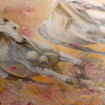Horses 247 Canvas Art 18" x 24" / 45 x 60 cm / Black