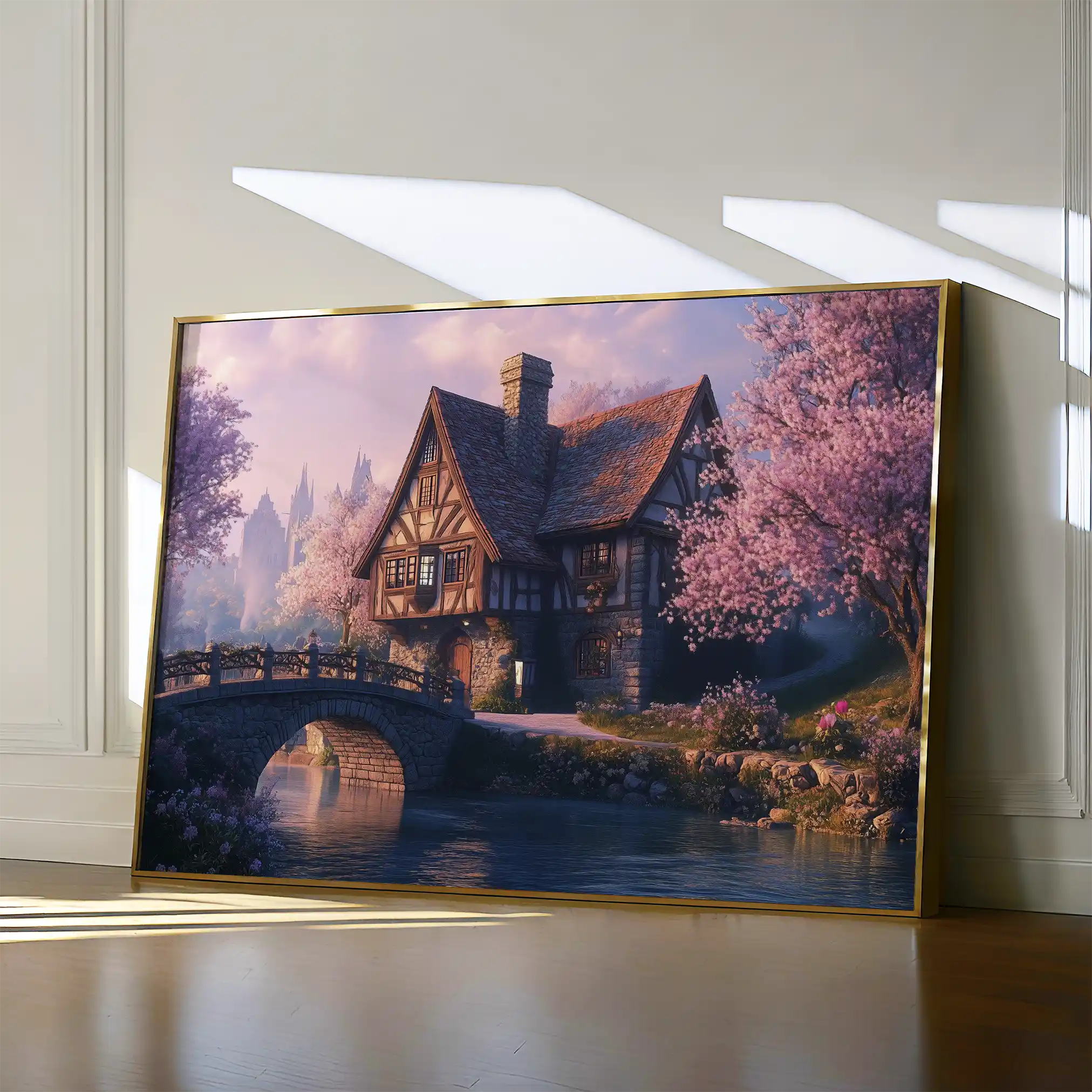 Landscape 247 Canvas Art 60 x 40 cm / Black