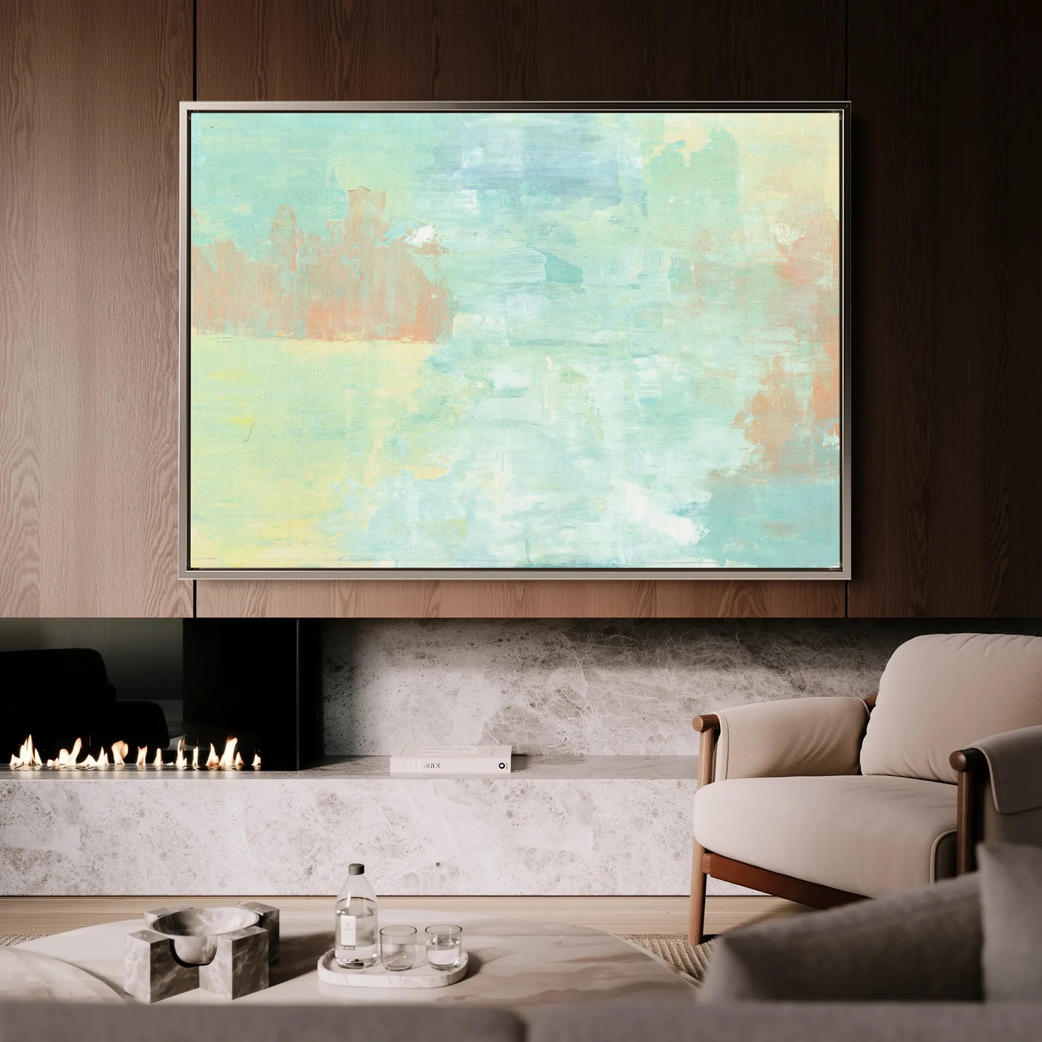 Abstract 248 Canvas Art 18" x 24" / 45 x 60 cm / Black